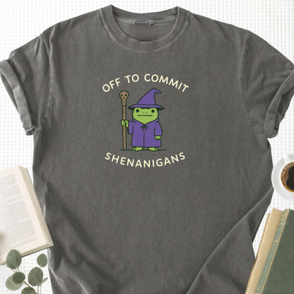 Off to Commit Shenanigans Unisex T-Shirt - Book Social Club
