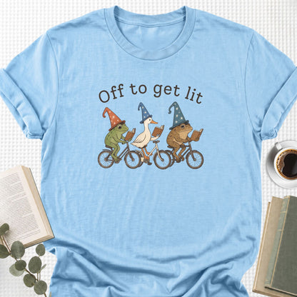 Off To Get Lit Unisex T-Shirt - Book Social Club