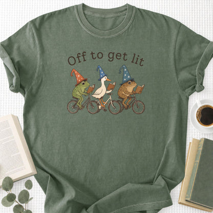 Off To Get Lit Unisex T-Shirt - Book Social Club