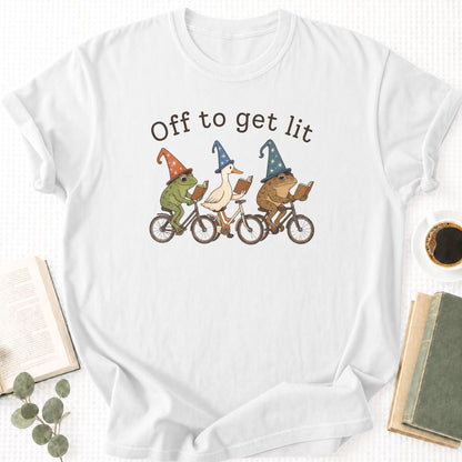 Off To Get Lit Unisex T-Shirt - Book Social Club