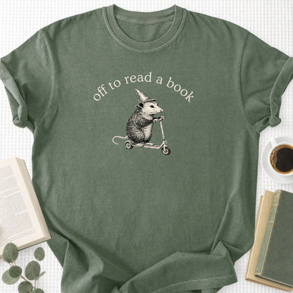 Off To Read A Book Unisex T-Shirt - Book Social Club