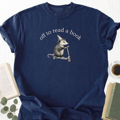Off To Read A Book Unisex T-Shirt - Book Social Club