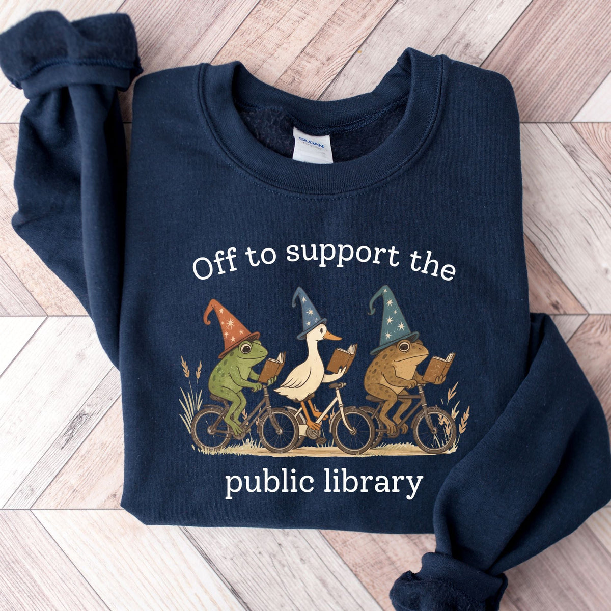 Off To Support The Public Library Unisex Sweatshirt - Book Social Club