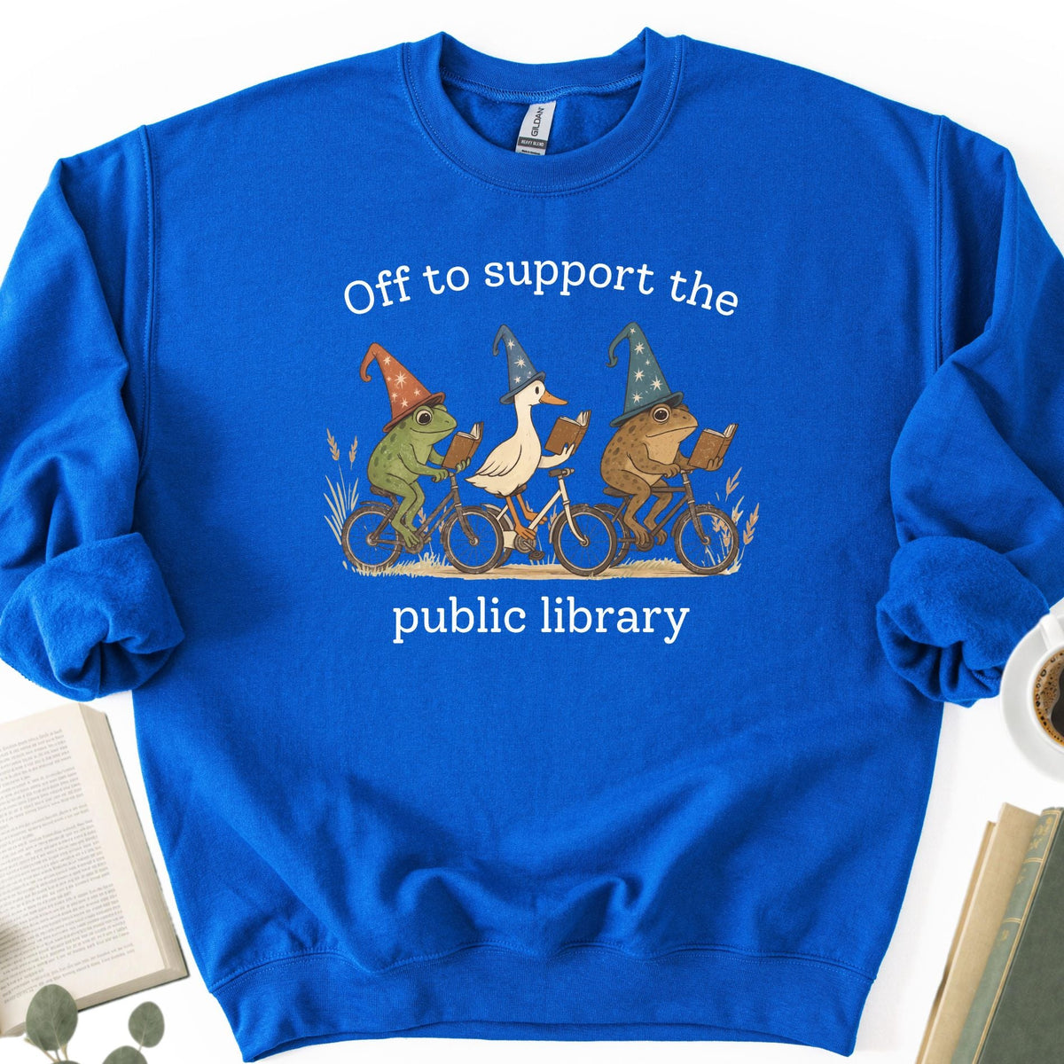 Off To Support The Public Library Unisex Sweatshirt - Book Social Club