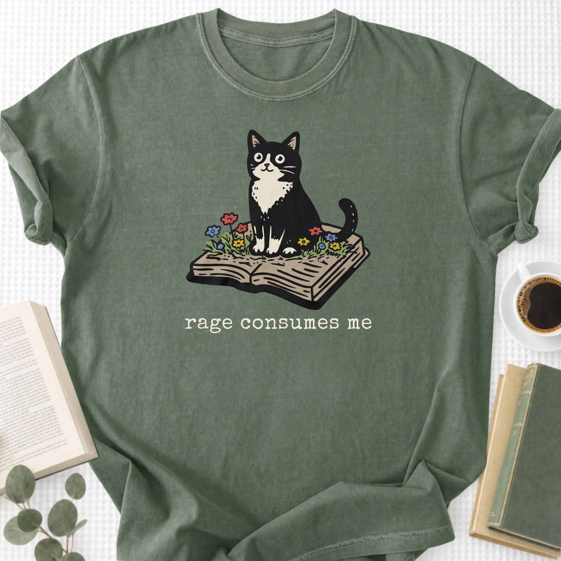 Rage Consumes Me Unisex T-Shirt - Book Social Club