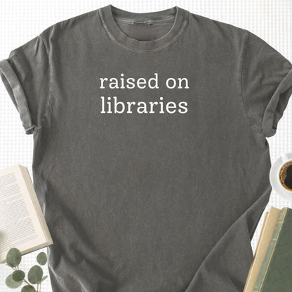 Raised On Libraries Unisex T-Shirt - Book Social Club