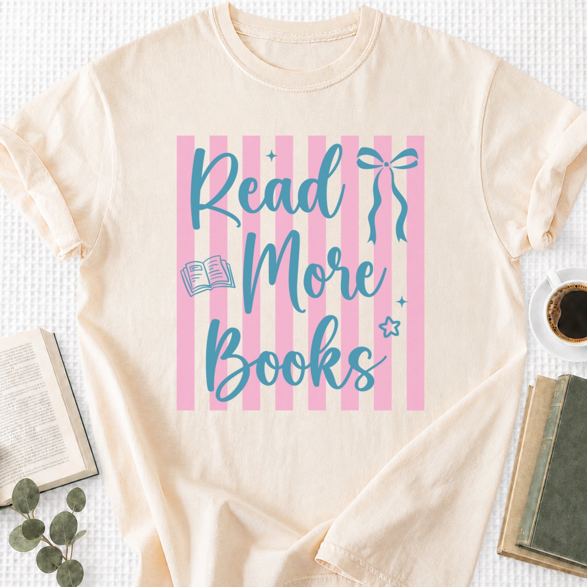 Read More Books Coquette Unisex T-Shirt, Bookworm - Book Social Club