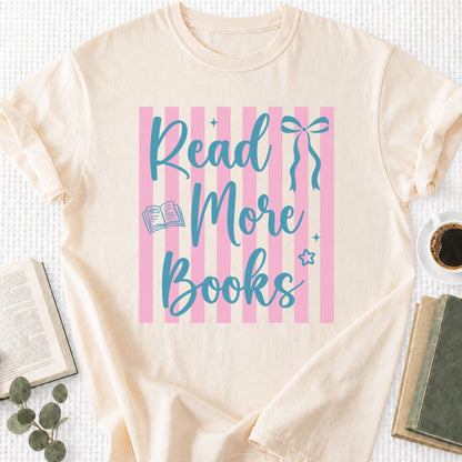 Read More Books Coquette Unisex T-Shirt, Bookworm - Book Social Club