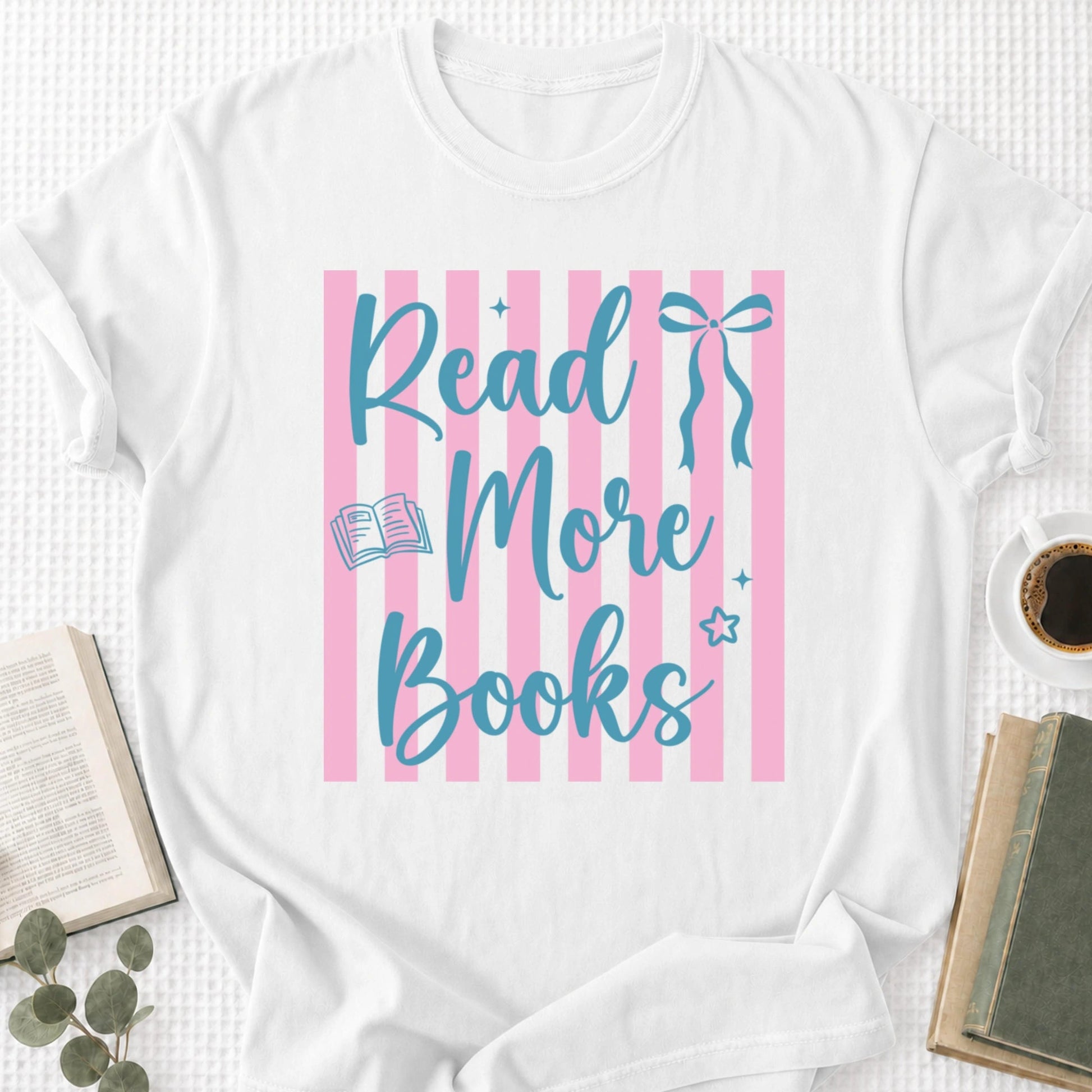 Read More Books Coquette Unisex T-Shirt, Bookworm - Book Social Club