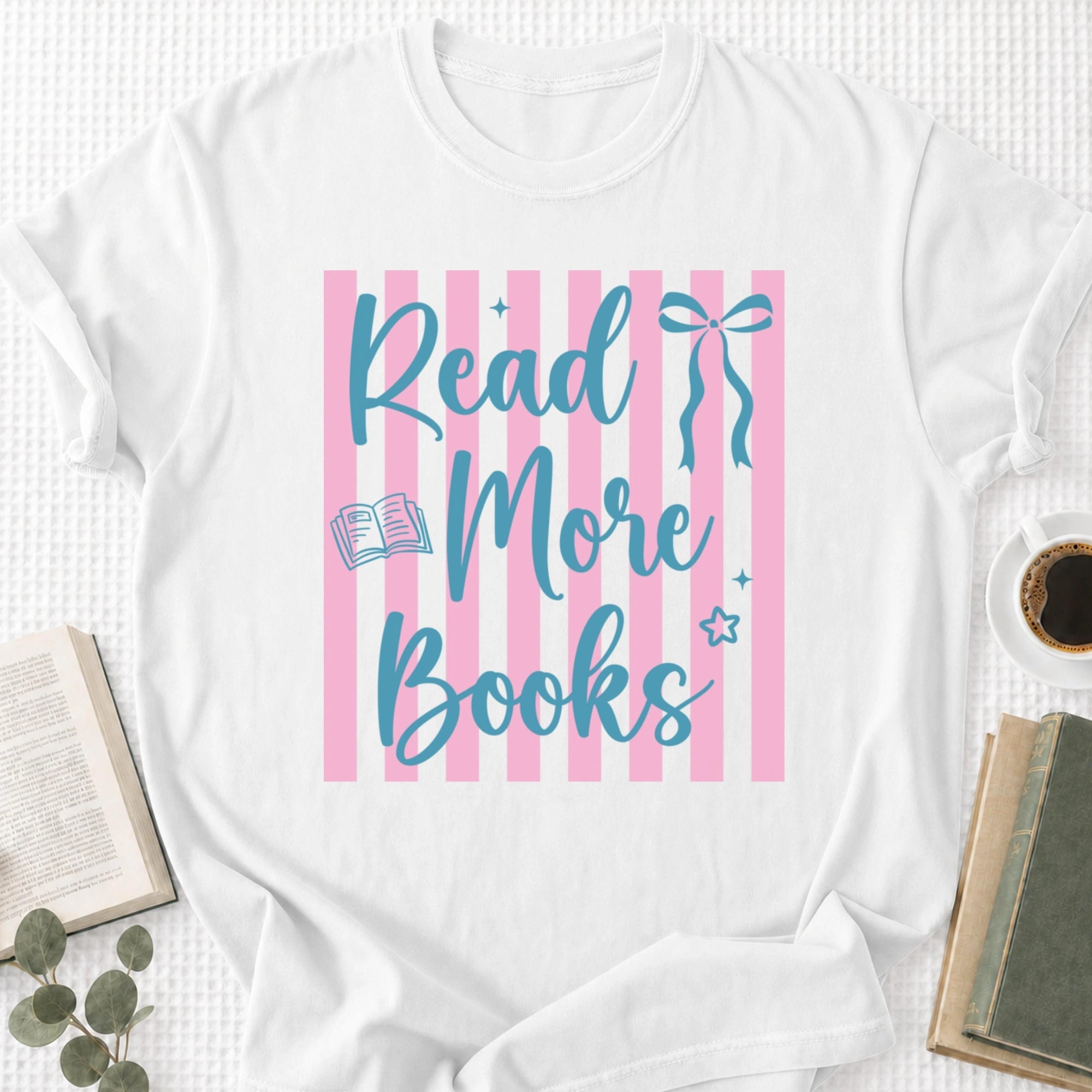 Read More Books Coquette Unisex T-Shirt, Bookworm - Book Social Club