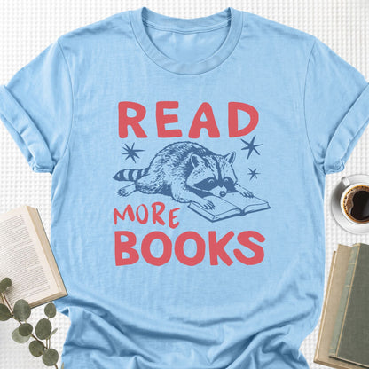 Read More Books Raccoon Unisex T-Shirt - Book Social Club