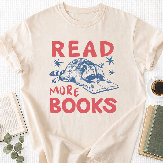 Read More Books Raccoon Unisex T-Shirt - Book Social Club