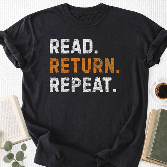 Read Return Repeat Unisex T-Shirt - Book Social Club