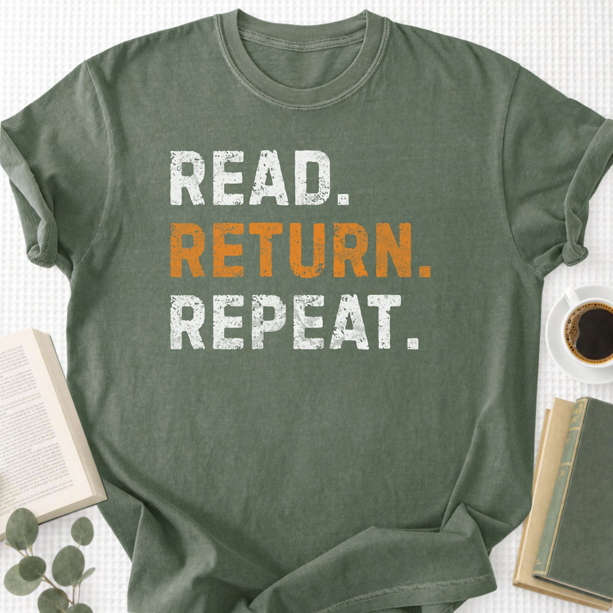 Read Return Repeat Unisex T-Shirt - Book Social Club
