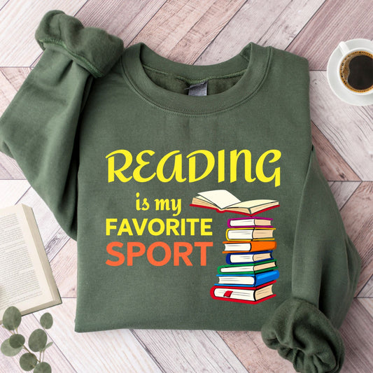 Reading Is My Favorite Sport Unisex Sweatshirt - Book Social Club