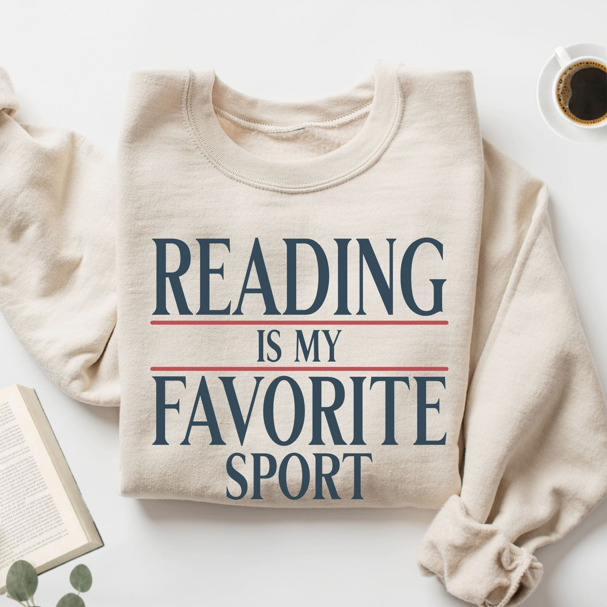 Reading is My Favorite Sport Unisex Sweatshirt - Book Social Club