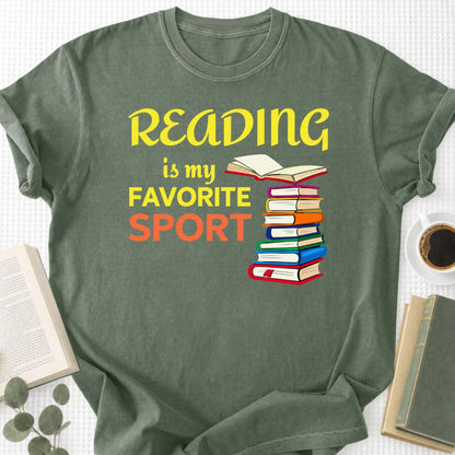 Reading Is My Favorite Sport Unisex T-Shirt - Book Social Club