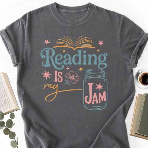Reading Is My Jam Unisex T-Shirt, Book Lover Gift for Readers - Book Social Club