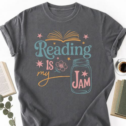 Reading Is My Jam Unisex T-Shirt, Book Lover Gift for Readers - Book Social Club