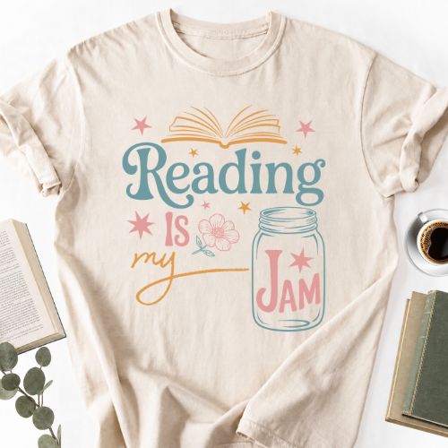 Reading Is My Jam Unisex T-Shirt, Book Lover Gift for Readers - Book Social Club