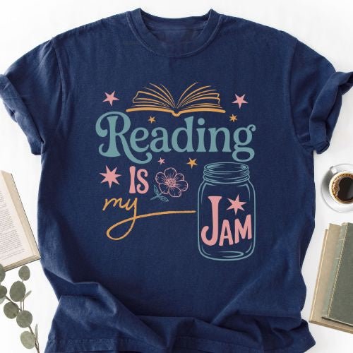Reading Is My Jam Unisex T-Shirt, Book Lover Gift for Readers - Book Social Club