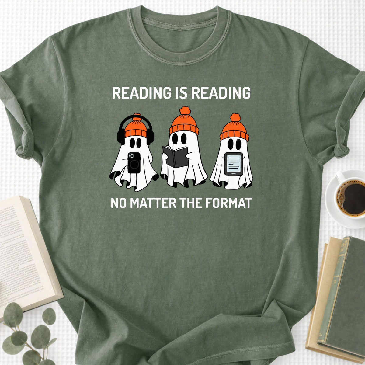 Reading is Reading No Matter The Format Unisex T-Shirt - Book Social Club