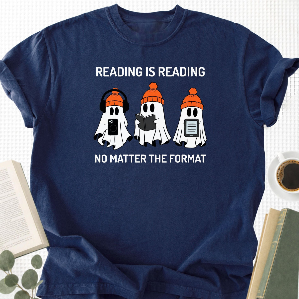 Reading is Reading No Matter The Format Unisex T-Shirt - Book Social Club