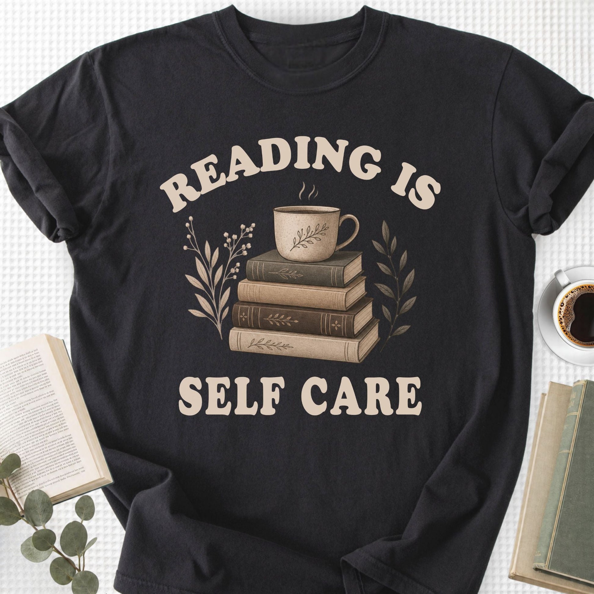 Reading Is Self Care Vintage Unisex T-Shirt - Book Social Club
