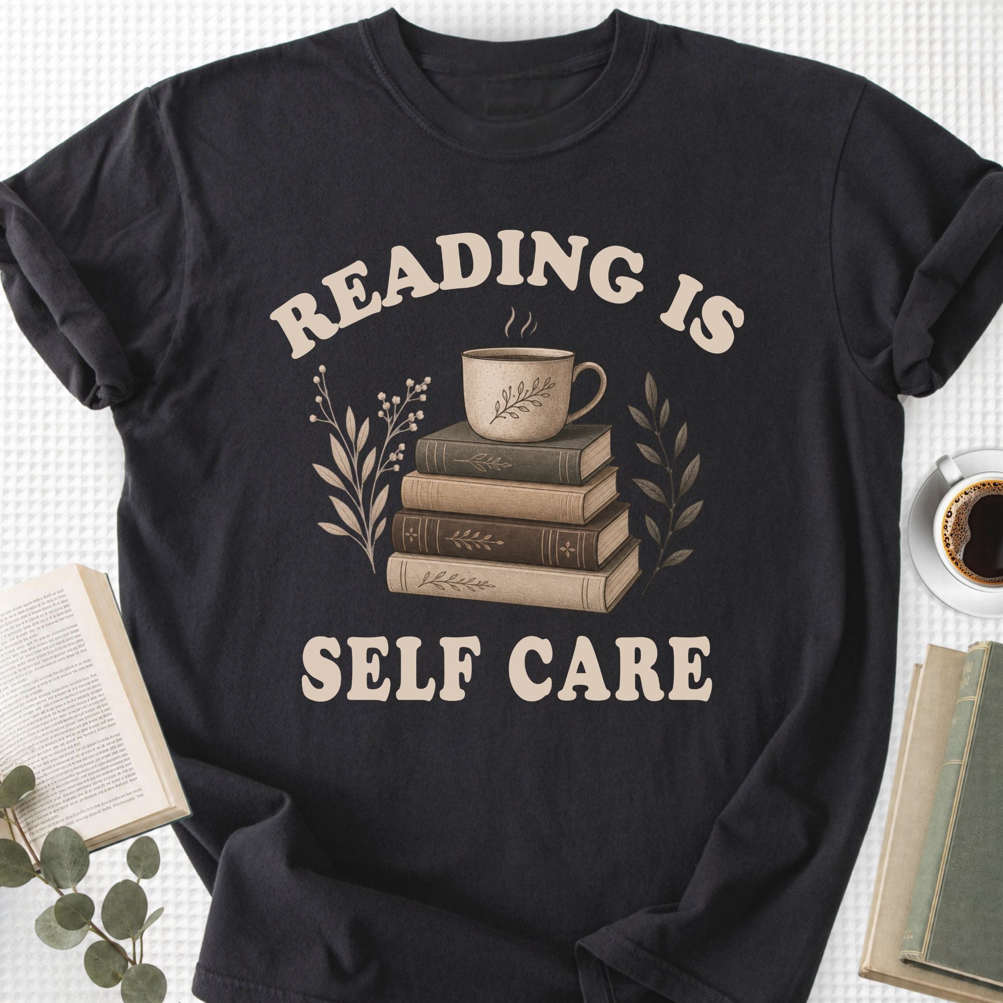 Reading Is Self Care Vintage Unisex T-Shirt - Book Social Club