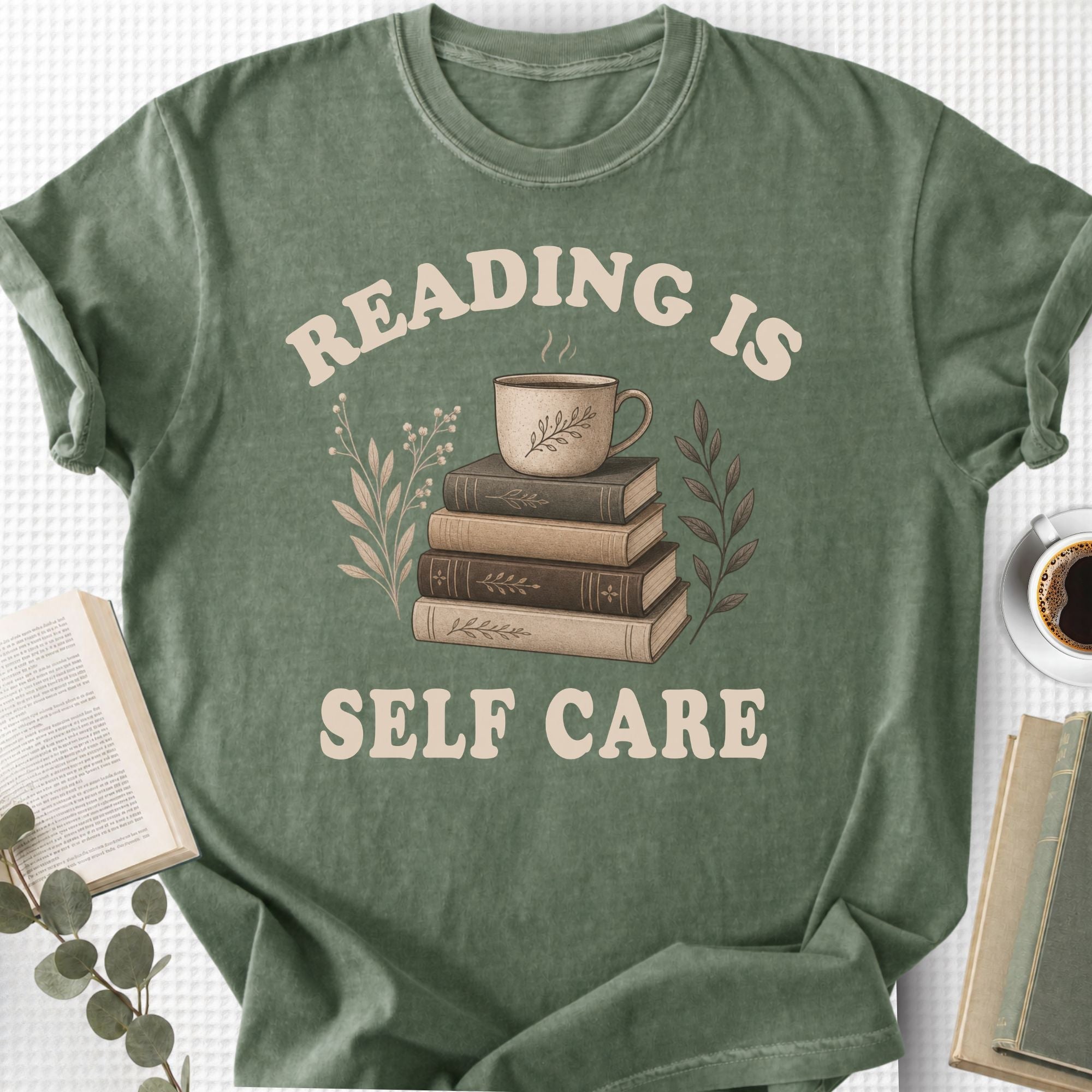 Reading Is Self Care Vintage Unisex T-Shirt - Book Social Club