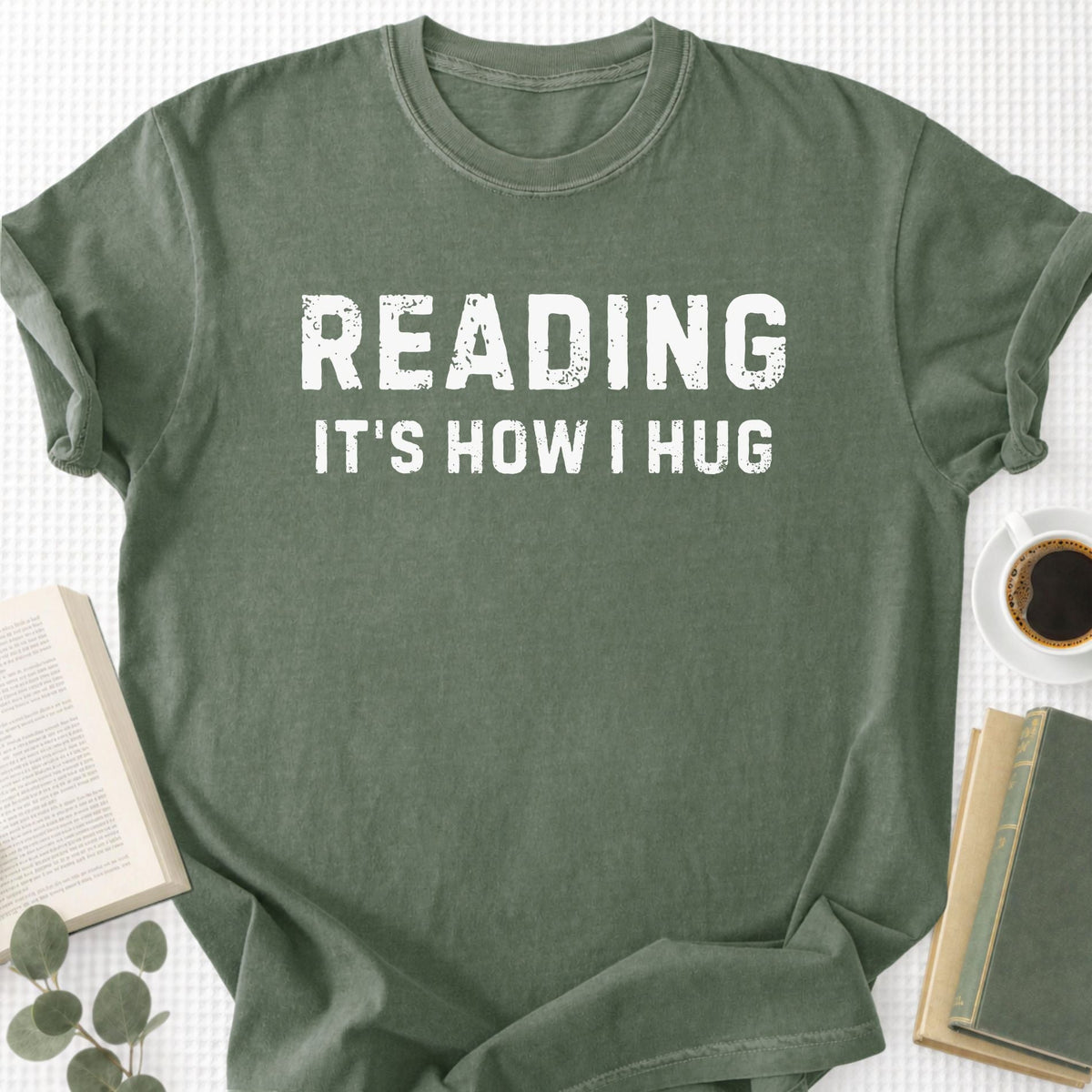 Reading It's How I Hug Unisex T-Shirt - Book Social Club