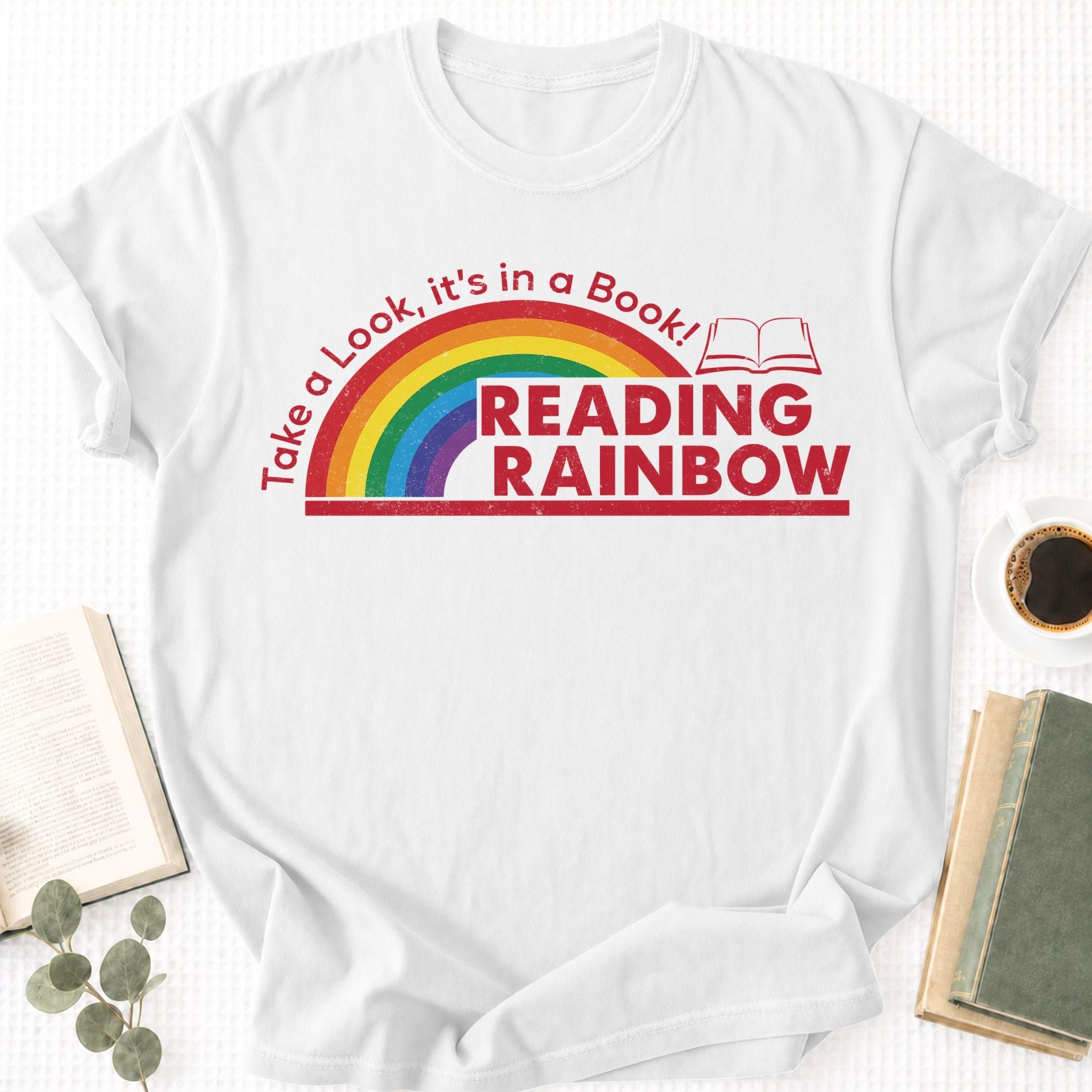 Reading Rainbow Unisex T-Shirt - Book Social Club