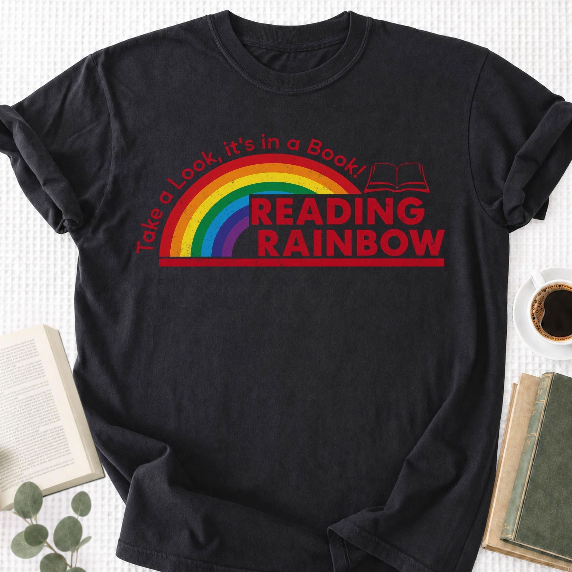 Reading Rainbow Unisex T-Shirt - Book Social Club