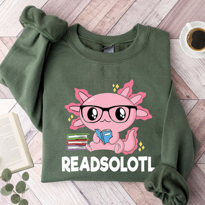 Readsalotl Axolotl Unisex Sweatshirt - Book Social Club