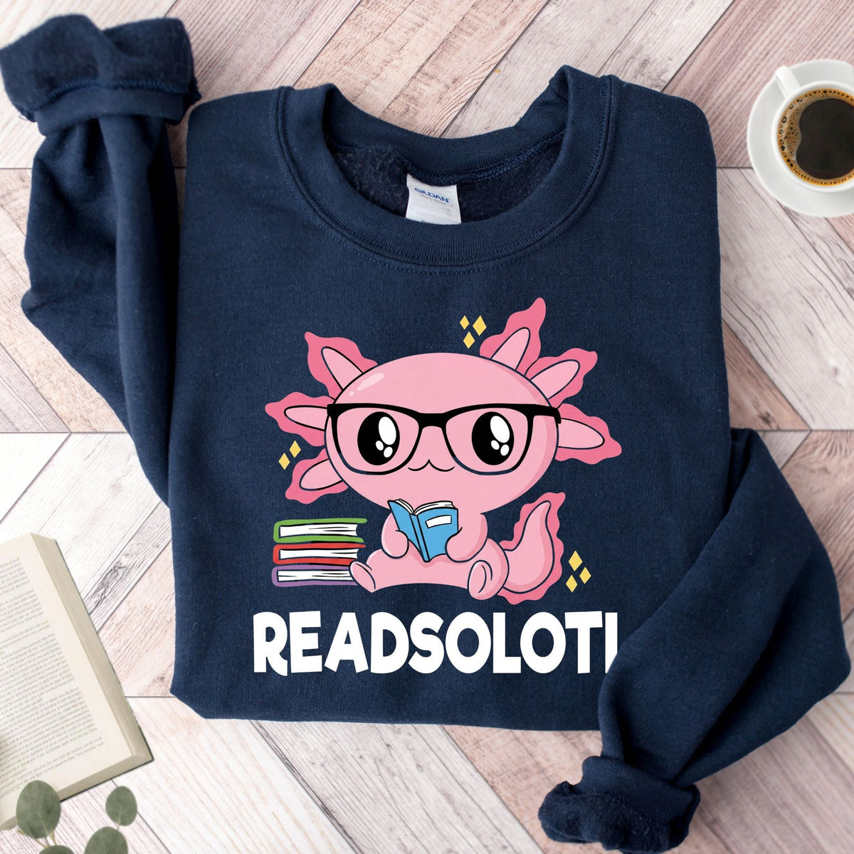 Readsalotl Axolotl Unisex Sweatshirt - Book Social Club