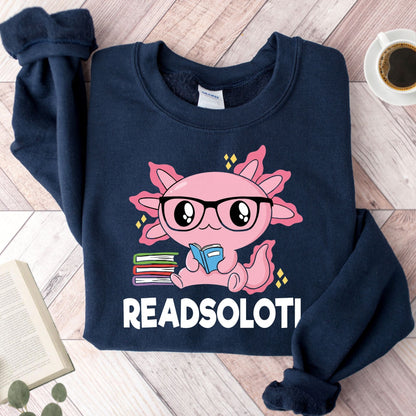Readsalotl Axolotl Unisex Sweatshirt - Book Social Club