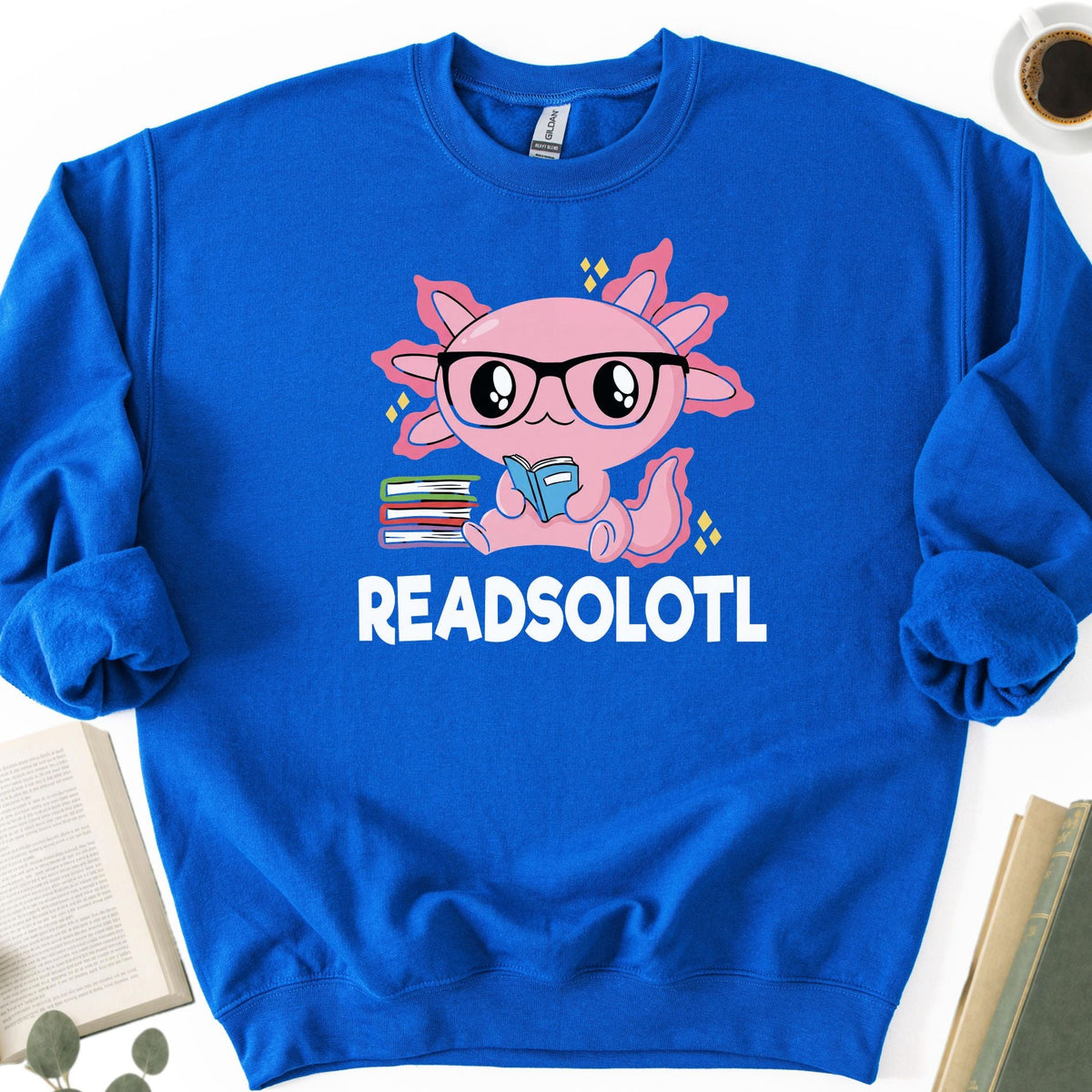 Readsalotl Axolotl Unisex Sweatshirt - Book Social Club