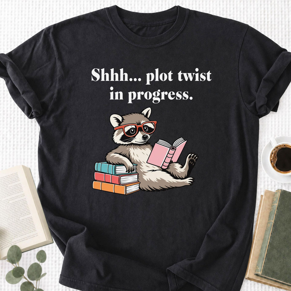 Shhh... Plot Twist In Progress Unisex T-Shirt - Book Social Club