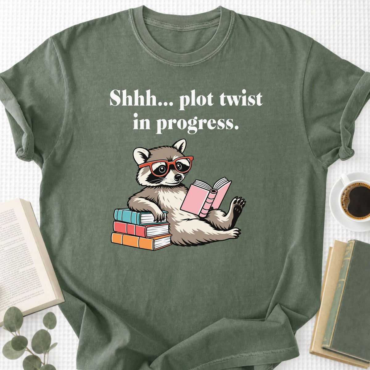 Shhh... Plot Twist In Progress Unisex T-Shirt - Book Social Club