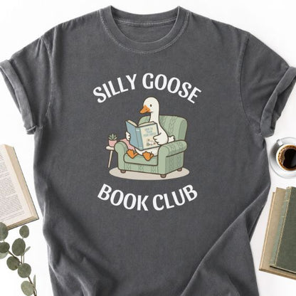 Silly Goose Book Club Unisex T-Shirt, Funny Book Lover Shirt - Book Social Club
