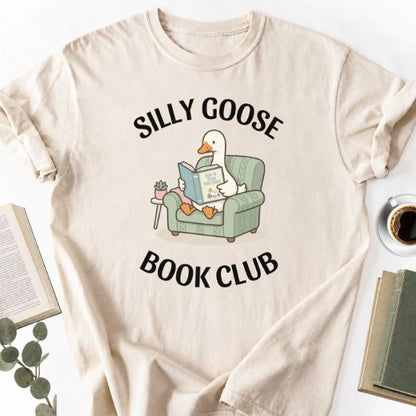 Silly Goose Book Club Unisex T-Shirt, Funny Book Lover Shirt - Book Social Club