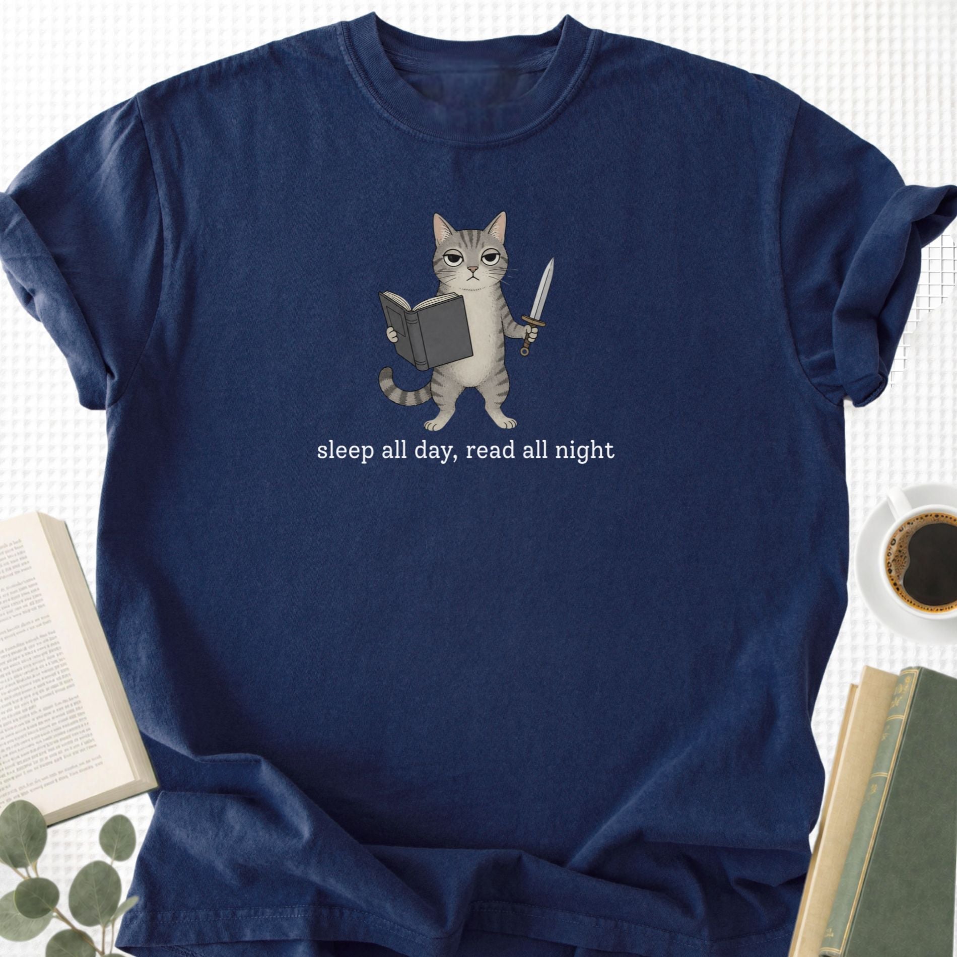 Sleep All Day, Read all Night Unisex T-Shirt - Book Social Club