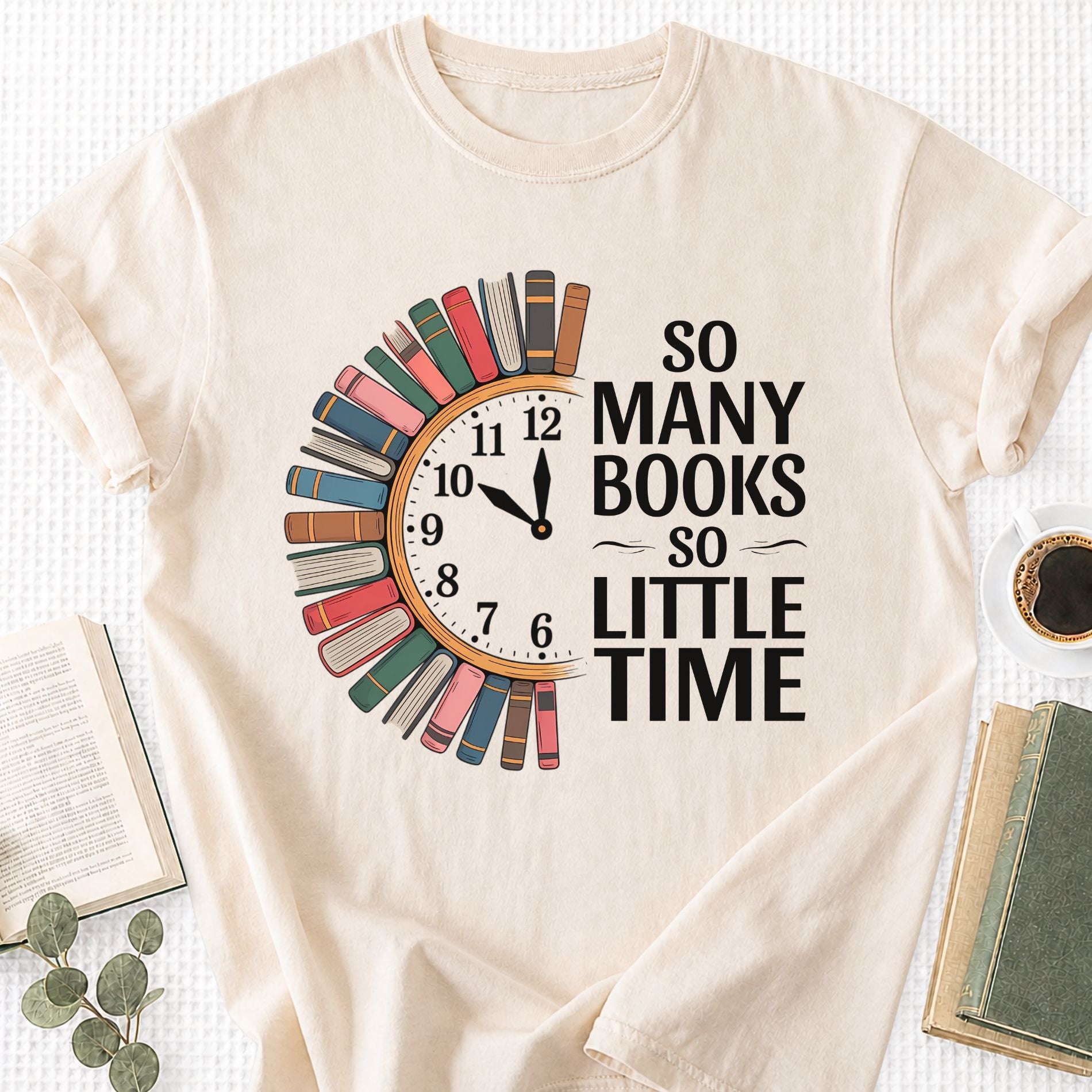 So Many Books So Little Time Unisex T-Shirt, Book Lover Gift for Readers - Book Social Club