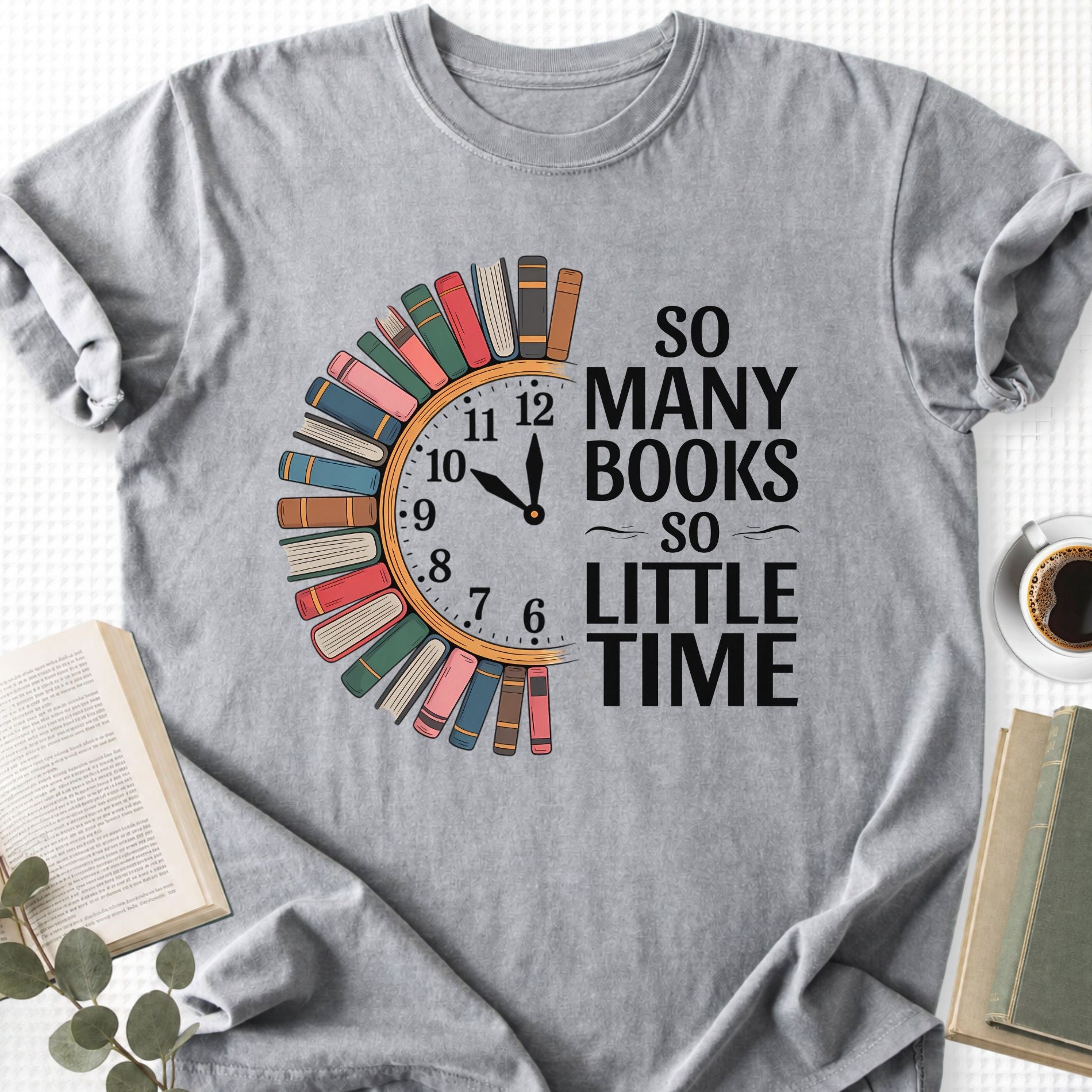 So Many Books So Little Time Unisex T-Shirt, Book Lover Gift for Readers - Book Social Club