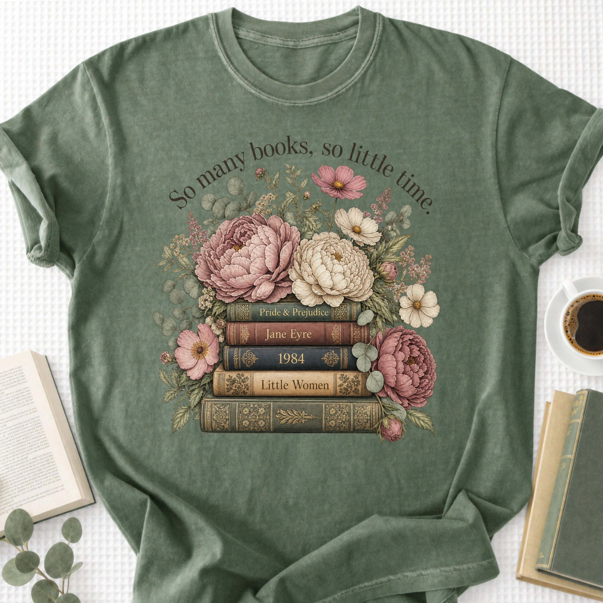 So Many Books So Little Time Unisex T-Shirt - Book Social Club