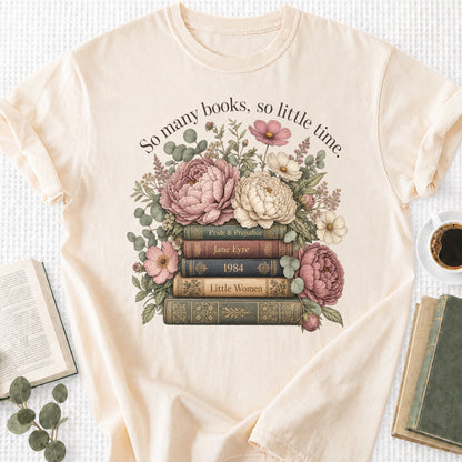 So Many Books So Little Time Unisex T-Shirt - Book Social Club