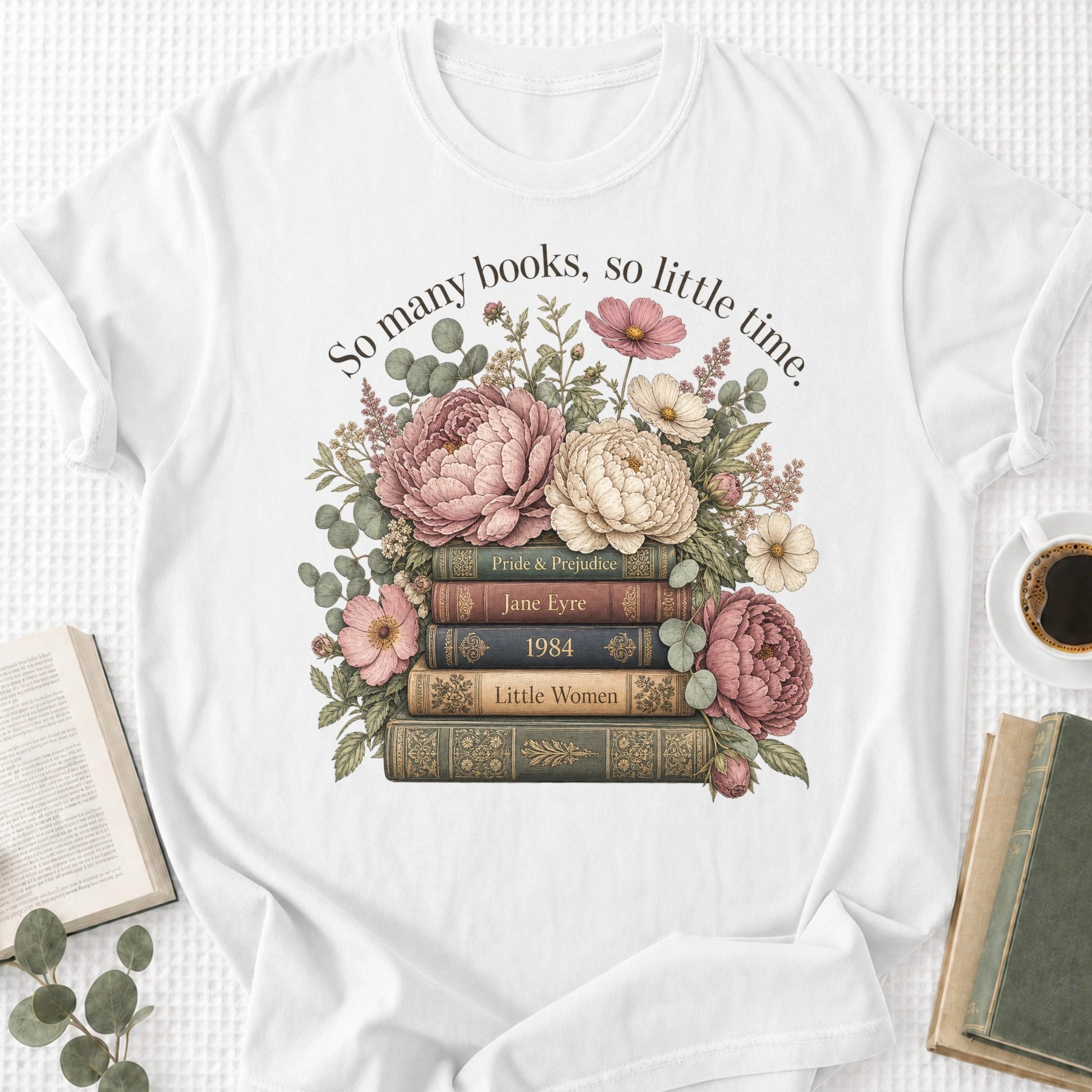 So Many Books So Little Time Unisex T-Shirt - Book Social Club