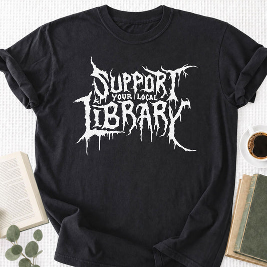 Support Your Local Library Unisex T-Shirt - Book Social Club