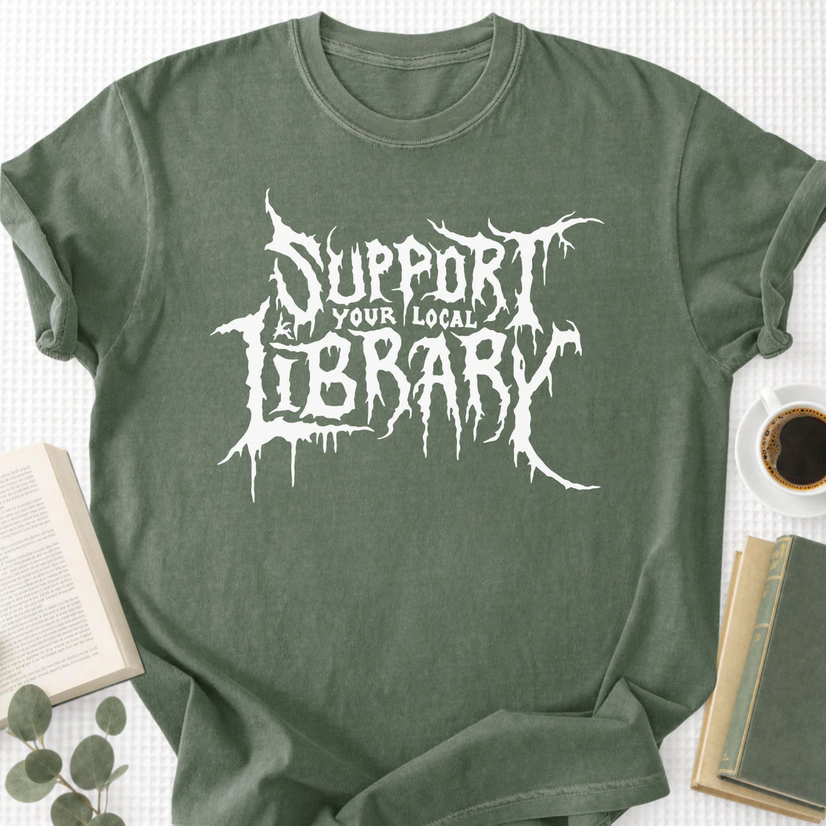 Support Your Local Library Unisex T-Shirt - Book Social Club
