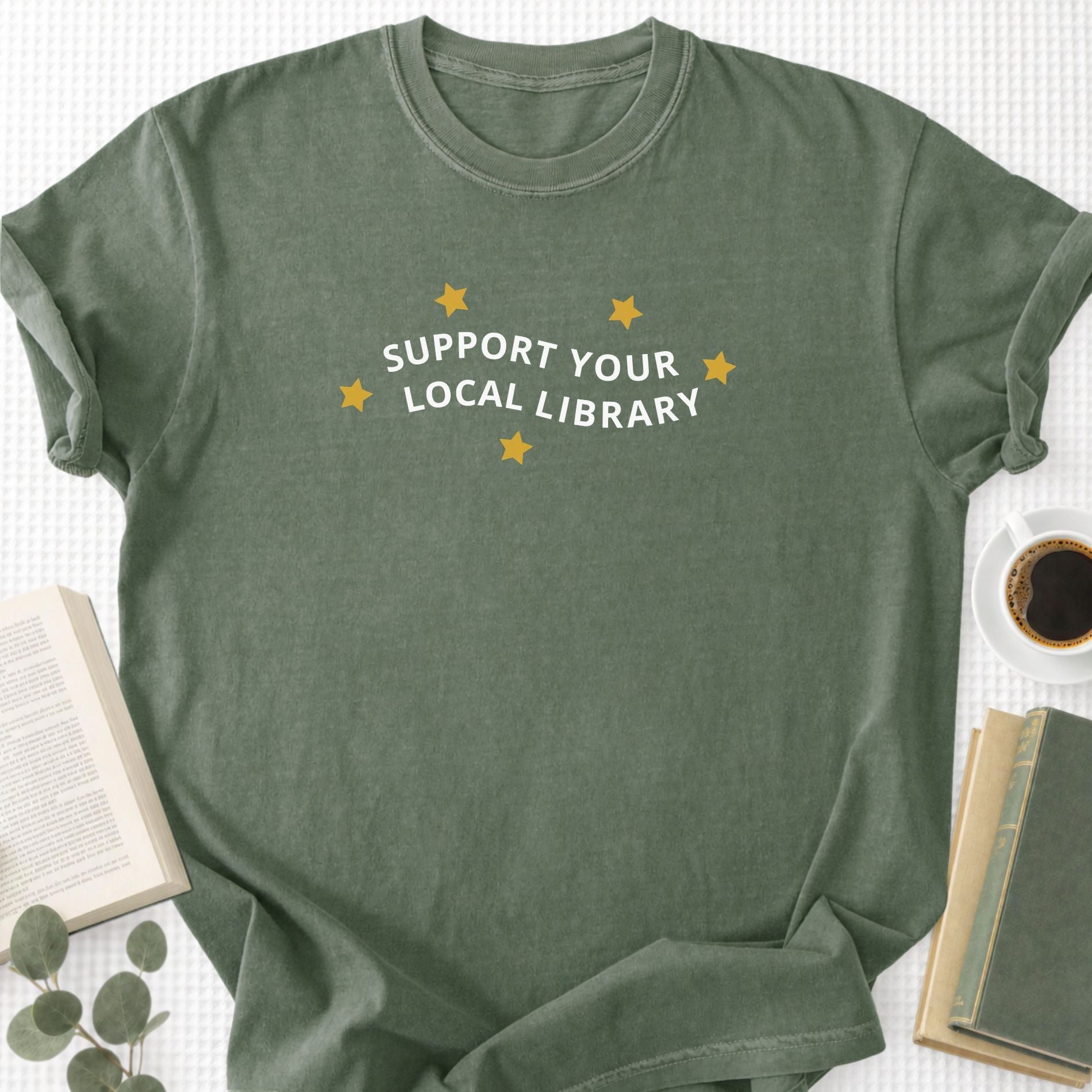 Support Your Local Library Unisex T-Shirt - Book Social Club